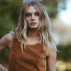 Joplin suede peanut dress Stoned Immaculate